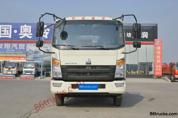 Sinotruk HOWO Wang Series 190 hp 4X2(6 wheels) 5.2m semi-row flatbed light truck (8-speed) Exterior (2) | 86Trucks