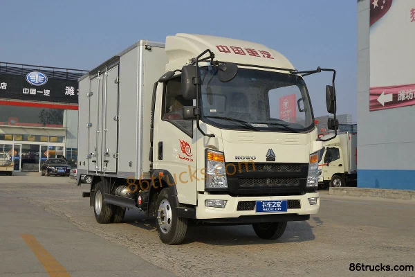 Sinotruk HOWO Wang Series 130hp 4X2(6 wheels) 4.15m Single Row Van Light Truck Exterior