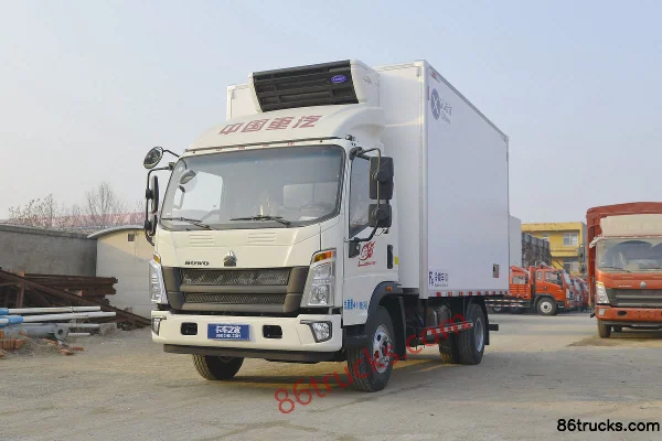 Sinotruk HOWO Wang 160 ch 4X2(6 roues) camion frigorifique 4,1 m Extérieur (3) | 86Trucks