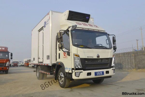 Sinotruk HOWO Wang 160 ch 4X2(6 roues) camion frigorifique 4,1 m Extérieur