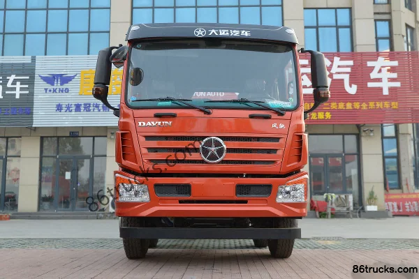 Dayun Fengchi Heavy Truck 240 hp 6X2(8 wheels) 8.6m Double Row Flatbed Cargo Truck Exterior (2) | 86Trucks