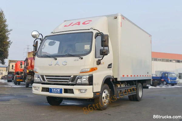 JAC Junling V6 120hp 4X2(6 wheels) 4.18m single-row van light truck Exterior (3) | 86Trucks