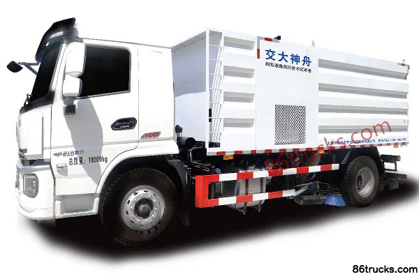 Jiaoda Shenzhou Jiaoda Shenzhou SHACMAN Commercial Vehicle Chassis vacuum sweeper truck