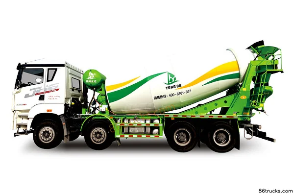 FAW Jiefang Qingdao JH6 Heavy Truck 320hp 8X4(12 wheels) 7.6m³ Concrete Mixer Truck (Shenzhou Yongda Brand)(Convex Floor)(AYD5312GJBCA30) Ex
