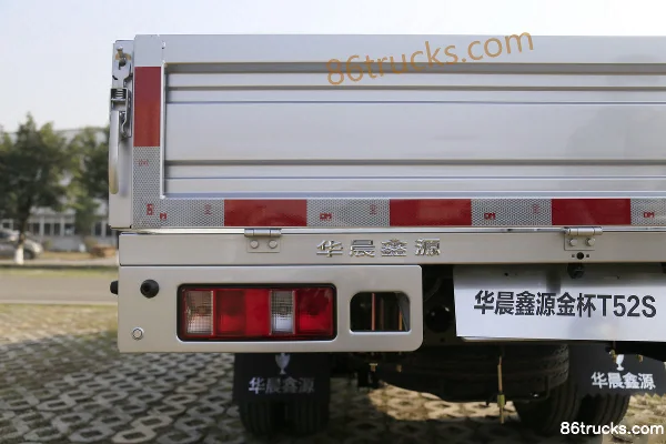 Jinbei T52S Standard 1.6L 116hp 4X2(6 wheels) Gas 3m Double Row Flatbed Micro Truck (China VI) Body (2) | 86Trucks