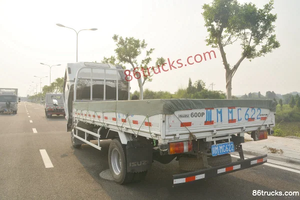 Qingling Isuzu K600 120 hp 4X2(6 wheels) 4.205m Single Row Flatbed Light Truck Body (2) | 86Trucks