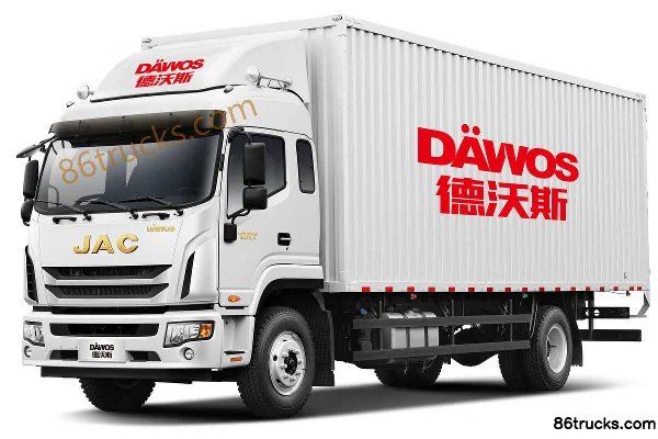 JAC Dewos Q9 220hp 4X2(6 wheels) 7.2m Semi-Sleeper Van Cargo Truck (China VI) Exterior (2) | 86Trucks