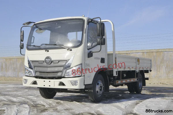 Foton Times Linghang 5 High-End Edition 131 hp 4X2(6 wheels) 4.17m Single Row Flatbed Light Truck Exterior (3) | 86Trucks