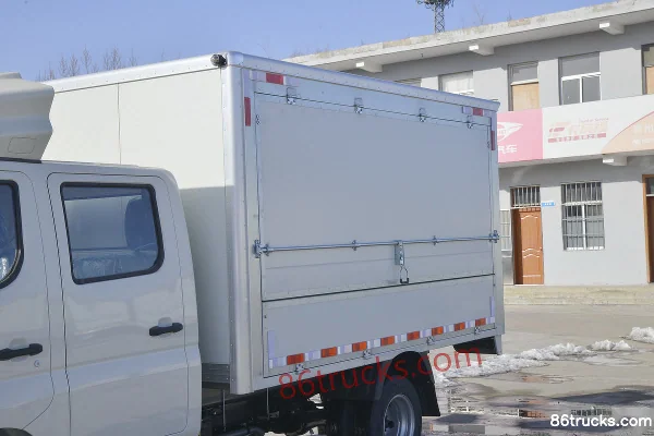 Foton Xiangling M2 Luxe 1.6L 122 ch 4X2(6 roues) essence 3,3 m cabine avancée fourgon à toit ouvrant micro camion Carrosserie (1) | 86Trucks