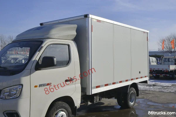 Foton Xiangling M2 Deluxe 1.6L 122hp 4X2(6 wheels) Gasoline 3.7m Single Row Van Mini Truck (China VI) Body (1) | 86Trucks