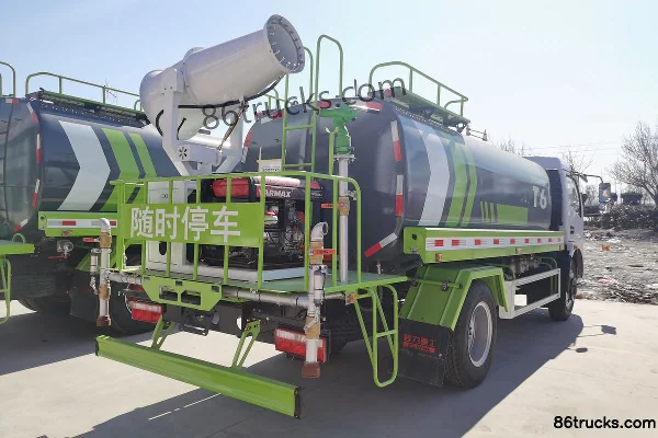 Dongfeng Furui Ka F7 150hp 4X2(6 wheels) green water sprinkler truck (Chengli Heavy Industry) Exterior (3) | 86Trucks
