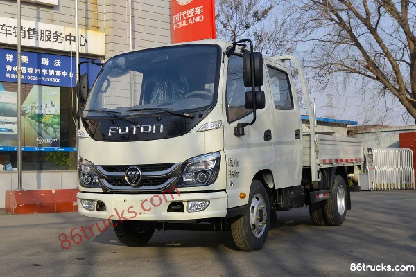 Foton Times M3 88 hp 4X2(6 wheels) 2.65m Double Row Flatbed Light Truck (3360mm Wheelbase) Exterior (3) | 86Trucks