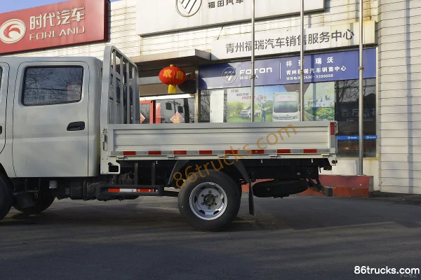 Foton Times M3 88 hp 4X2(6 wheels) 2.65m Double Row Flatbed Light Truck (3360mm Wheelbase) Body (2) | 86Trucks