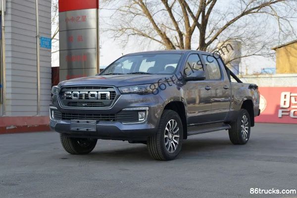 Foton Tunland Yutu 9 2020 Édition Lexiang 2.0T diesel 163 ch deux roues motrices empattement long double cabine pick-up (China VI) (3) | 86T