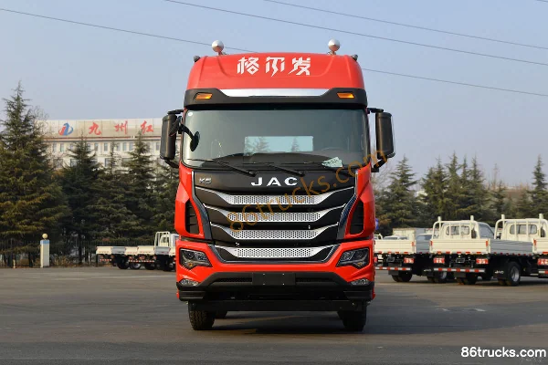 JAC Gallop K5X Heavy Truck 290 hp 8X2(10 wheels) 9.5m Van Cargo Truck Exterior (2) | 86Trucks