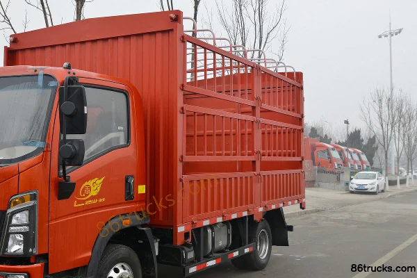 Sinotruk HOWO série Wang 160 ch 4X2(6 roues) camion léger à ridelles 4,15 m cabine simple (8 vitesses) Carrosserie (1) | 86Trucks