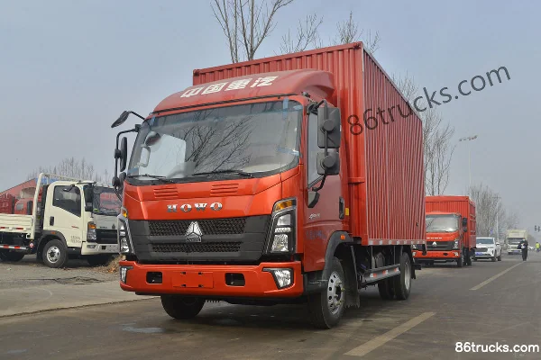 Sinotruk HOWO Tongsheng 130 ch 4X2(6 roues) 4,15 m camion fourgon à cabine simple Extérieur (3) | 86Trucks