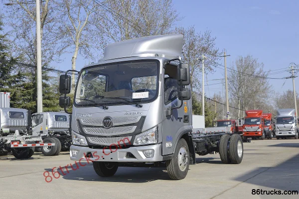 Foton Aumark S1 version légère 122 ch 4X2(6 roues) 4.17m camion fourgon à claire-voie cabine simple Extérieur (3) | 86Trucks