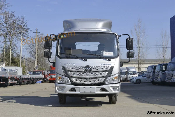 Foton Aumark S1 version légère 122 ch 4X2(6 roues) 4.17m camion fourgon à claire-voie cabine simple Extérieur (2) | 86Trucks