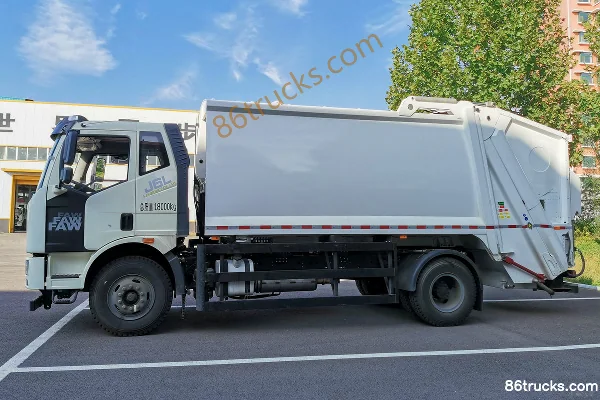 FAW Jiefang J6L 180 ch 4X2(6 roues) camion benne à compaction (Huiquang Vehicles) Extérieur (3) | 86Trucks