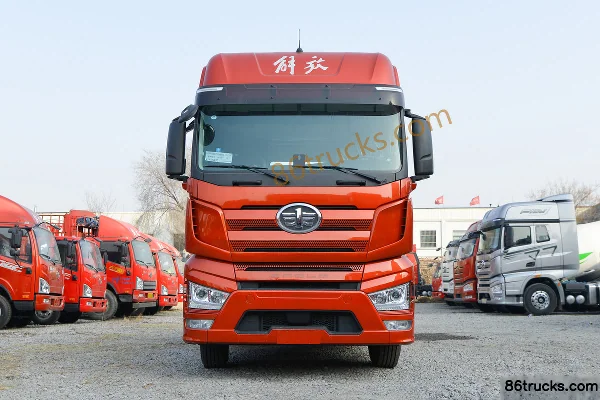 FAW Jiefang J7 Heavy Truck 550 hp 6X4(10 wheels) AMT Automatic Tractor Truck (Red) Exterior (2) | 86Trucks