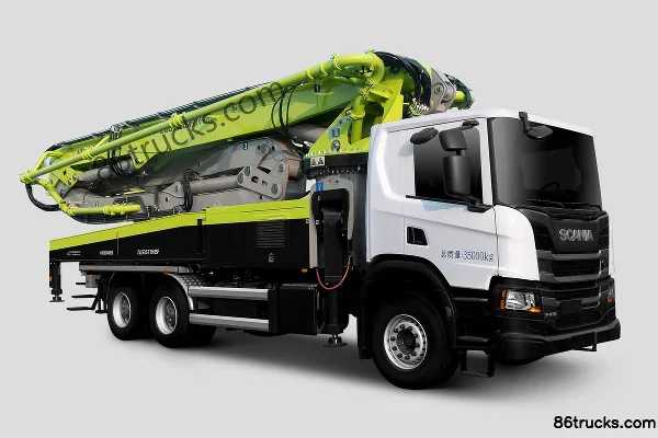 Scania P410 410 hp 6X4(10 wheels) 52m concrete pump truck (Zoomlion) (China VI) Exterior