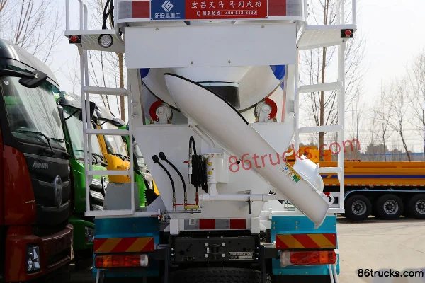 Sinotruk HOWO TX 350hp 8X4(12 wheels) 7.98m³ concrete mixer truck (Hongchang Tianma brand) Body (3) | 86Trucks