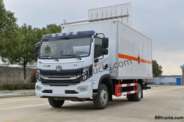 Dongfeng T3 165hp 4X2(6 wheels) 5.13m Flammable Gas Van Transport Truck (China VI) (Chengliwei Brand) Exterior (3) | 86Trucks
