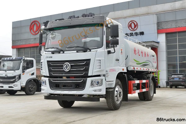 Dongfeng F5 165hp 4X2(6 wheels) green sprinkler truck (Yandi brand) Exterior (3) | 86Trucks
