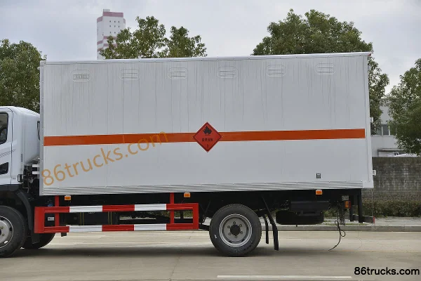 Dongfeng T3 165hp 4X2(6 wheels) 5.13m Flammable Gas Van Transport Truck (China VI) (Chengliwei Brand) Body (2) | 86Trucks