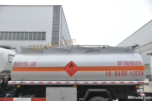 Dayun G6 Medium Truck 165hp 4X2(6 wheels) Fuel Tanker Truck (Chufei Brand) Body (2) | 86Trucks