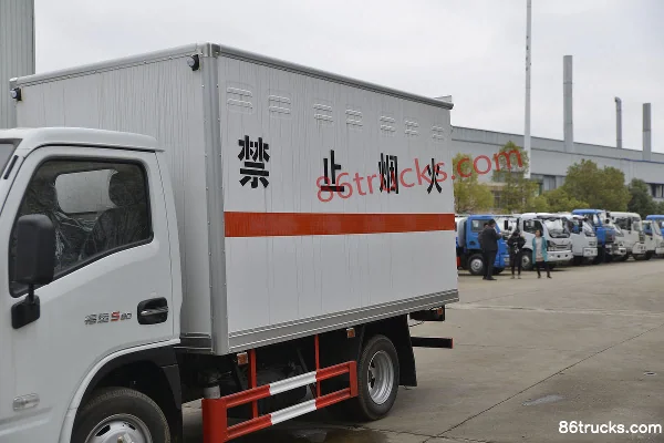 Yuejin Fuyun S80 113hp 4X2(6 wheels) miscellaneous dangerous goods van truck (Chenglongwei)(China VI) Body (1) | 86Trucks