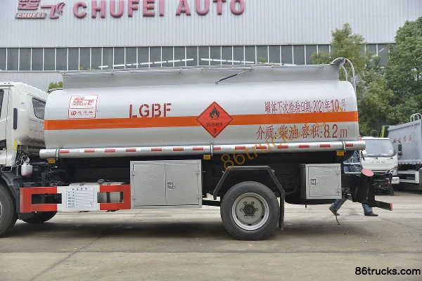 JAC Junling V7 163 hp 4X2(6 wheels) fuel tanker truck (Chufei brand) (China VI) Body (2) | 86Trucks
