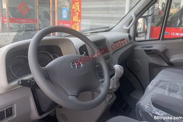 JAC Sunray 4-series 2021 model Star Logistics 127hp 3-seat 2.0T diesel enclosed van Cab (1) | 86Trucks