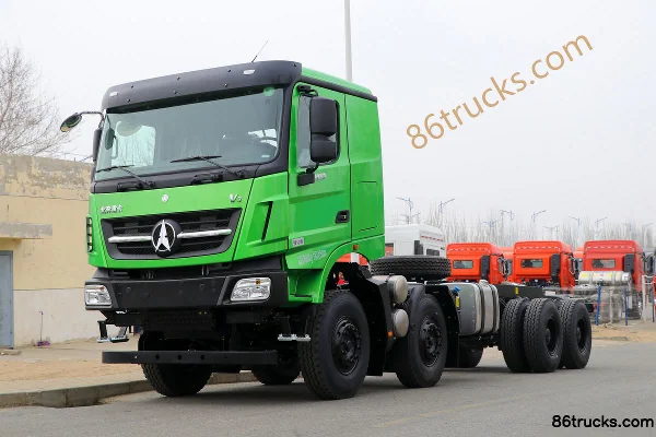 Beiben V3 camion lourd 336 ch 8X4(12 roues) camion benne 7,8 m Extérieur (3) | 86Trucks