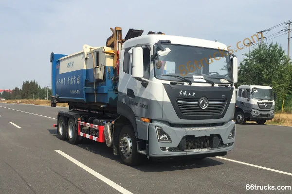 Dongfeng Commercial Vehicle Tianjin KL 290hp 6X4(10 wheels) Hook Lift Garbage Truck (Saiwo) Exterior