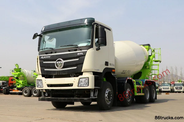 Foton Auman GTL 360hp 8X4(12 wheels) 7.7m³ concrete mixer truck (Laisa brand) (China VI) Exterior (3) | 86Trucks