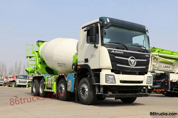 Foton Auman GTL 360hp 8X4(12 wheels) 7.7m³ concrete mixer truck (Laisa brand) (China VI) Exterior