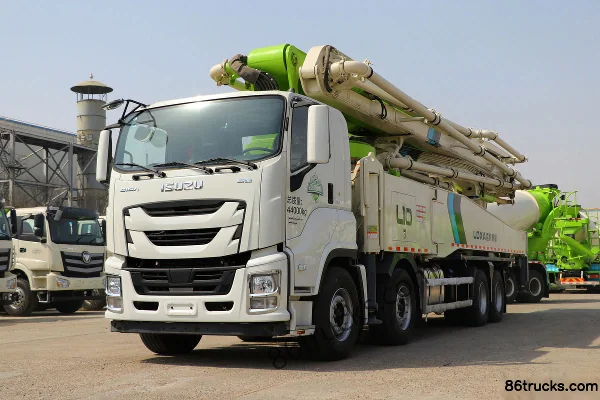 Foton Loxa L10 520 ch 8X4(12 roues) Camion pompe à béton 58 m (châssis Isuzu) (China VI) Extérieur (3) | 86Trucks