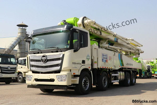 Foton AumanEST 470 hp 8X4(12 wheels) L10 58m Concrete Pump Truck (Loxa Brand) Exterior (3) | 86Trucks