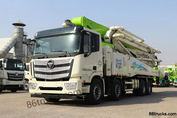 Foton AumanEST 470hp 8X4(12 wheels) L10 62m concrete pump truck (Leisa brand) Exterior (3) | 86Trucks