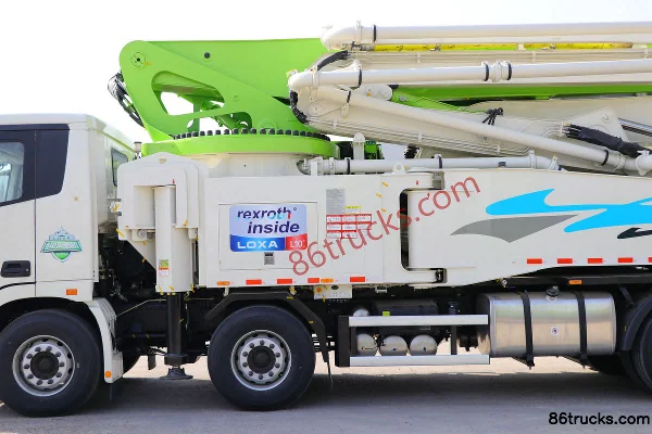 Foton AumanEST 470hp 8X4(12 wheels) L10 62m concrete pump truck (Leisa brand) Body (2) | 86Trucks