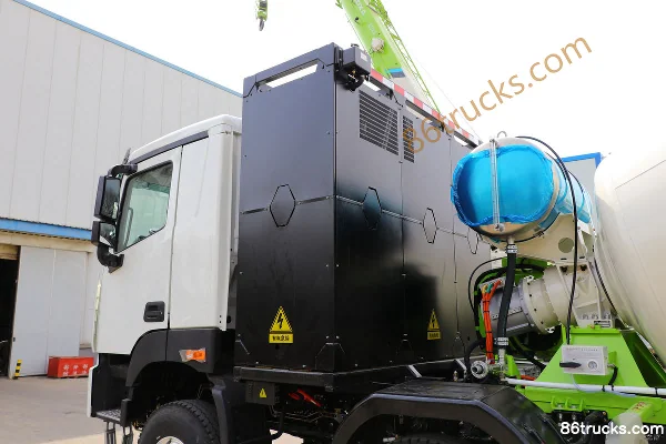 Foton Auman GTL version qualité 8X4(12 roues) camion malaxeur électrique pur (marque Leisa) Carrosserie (3) | 86Trucks