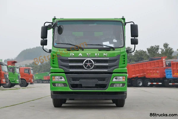 Dayun F7 7.7L Diesel 300hp 8X4(12 wheels) Fast Gear 10-speed 5.6m Cab-over Dump Truck Exterior (2) | 86Trucks