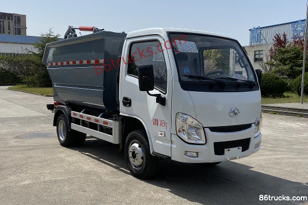 Yuejin Fuyun S70 113 hp 4X2(6 wheels) Saiwo brand self-loading garbage truck Exterior