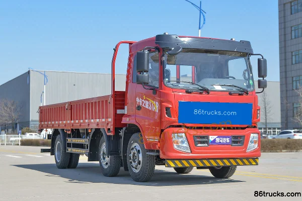 Kama Yunteng 220 hp 6X2(8 wheels) 7.2m flatbed cargo truck (China VI) Exterior