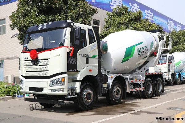 FAW Jiefang J6P camion malaxeur 375 ch 8X4(12 roues) 7,62 m³ (marque Lingyu) Extérieur (3) | 86Trucks