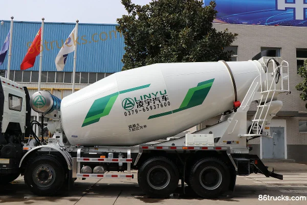 FAW Jiefang J6P camion malaxeur 375 ch 8X4(12 roues) 7,62 m³ (marque Lingyu) Carrosserie (2) | 86Trucks