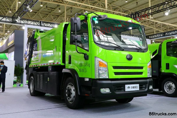 Zhengzhou Yutong W10 10.5T 4X2(6 wheels) pure electric compression refuse truck Exterior