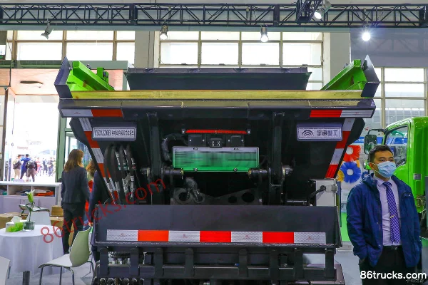 Yutong W3 micro camion 3.5T 4X2(6 roues) benne à ordures à chargement automatique électrique Carrosserie (3) | 86Trucks